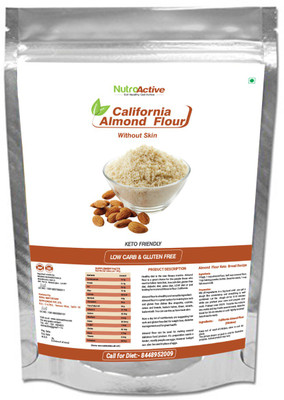 

NutroActive California Almond Flour Without Skin (Blanched) Badam Powder, Jumbo Pack - 850 gm(850 g)