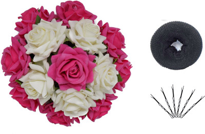 

Bueno New Arrival Karva Chauth Special Full Bun Hair Gajra, Gajra For Hair, Bridal Hair Accessories Gajra Bun(Multicolor)