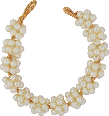 

Memoir Pearl Gajra, Veni, hair accessory Women Latest Hair Band(Yellow)