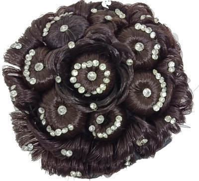 

Confidence Hair Juda For Women And Girls, Diamond Juda Extension, Brown Hair Accessory Set(Brown)