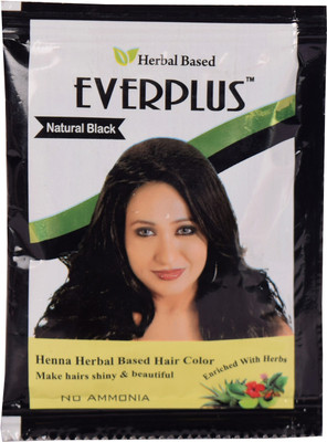 

EVERPLUS Natural Henna Powder (10Gm) Hair Color(Black)