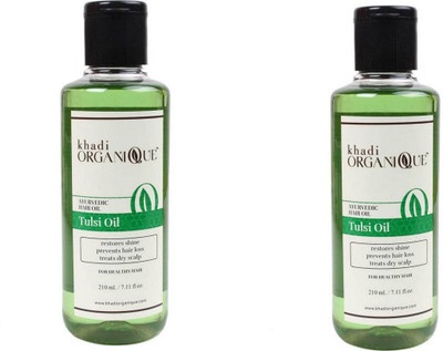 

Khadi Organique KhadiOrganique Tulsi Hair oil Hair Oil(420 ml)