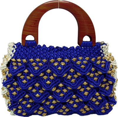 

RITA'S Hand-held Bag(Blue, White)