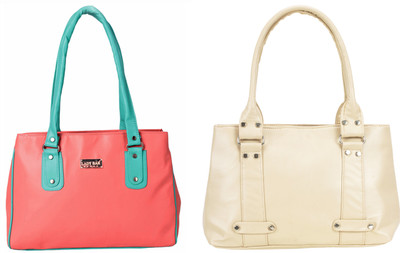 

Lady bar Shoulder Bag(Beige)