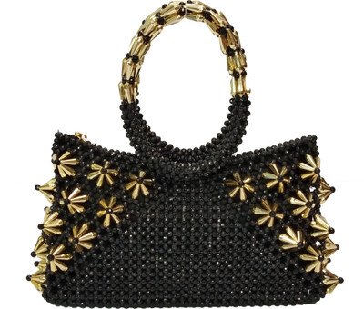 

RITA'S Hand-held Bag(Black, Gold)