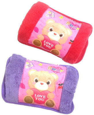 

CRETO Best Selling Velvet Electric Warm Gel Bag (PACK OF 2) With Auto Cutoff electric 1 L Hot Water Bag(Multicolor)