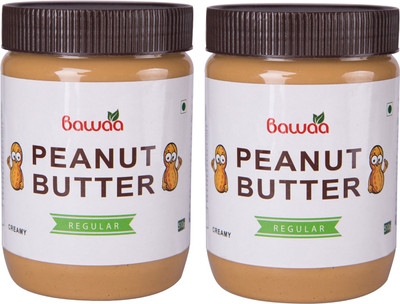 

bawaa Regular Peanut Butter (Creamy ) ( Pack of 2 ) 1 kg(Pack of 2)