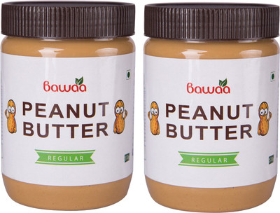

bawaa Regular Peanut Butter (Crunchy ) ( Pack of 2 ) 1 kg(Pack of 2)