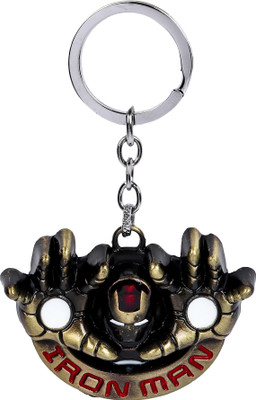 

Fantastiqo Marvel Avengers Superhero Ironman Action Face Gold Key Chain