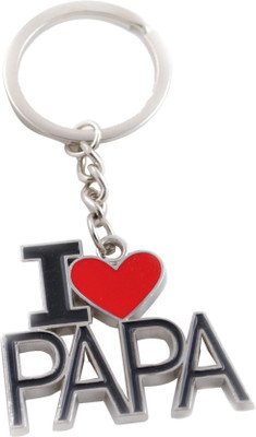 

TITOS I Love Papa Keychain(Red.Black.Silvar) Key Chain