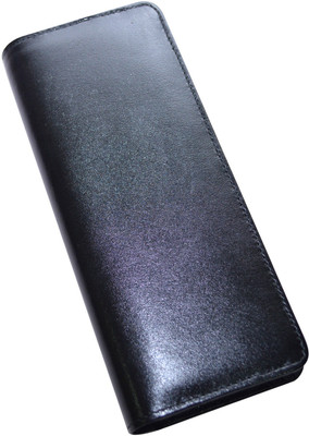 Knott Stylish Black Leather Multi Key Pouch with Zip Closure Key Chain