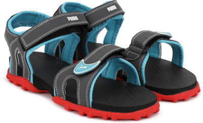 

Puma Boys & Girls Velcro Sports Sandals(Grey, Quiet shade-nrgy turquoise-pum white