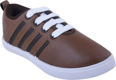 

BUNNIES Boys Lace Sneakers(Brown