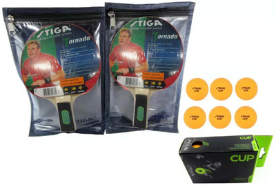 

Cosco STIGA Tornado Table Tennis ( 2 Racquet ), ( 2 Cover ), ( 6 Balls ) Table Tennis Kit