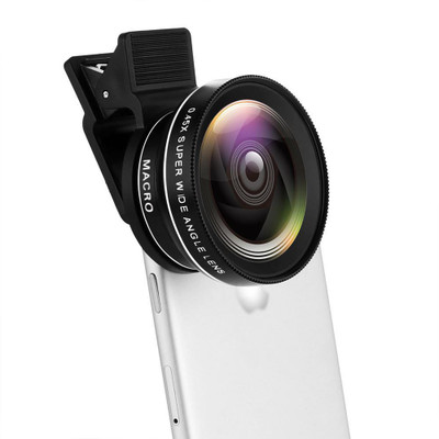 

TechGear 0.45x Super Wide Angle Lens and 12.5x Super Macro With clip Mobile Phone Lens(Black, 0.45x)