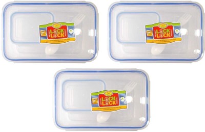 Kotak Sales Lock N Lock Kids Lunch Box Air Tight Lock Food Grade Tiffin With Small Container & Spoon For School Picnic Birthday Party Return Gifts (3 Pcs) 1 Containers Lunch Box(250 ml)