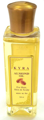 

kyra Natural Almond Oil for hair Care, Skin Care and Scalp Care 100 ml(Pack of 2)(100 ml)