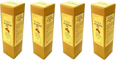 

kyra Natural Almond Oil for hair Care, Skin Care and Scalp Care 100 ml(Pack of 4)(100 ml)