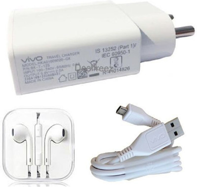 Vivo Wall Charger Accessory Combo for Vivo Y11,Vivo V5 Plus, V9, Vivo V5, Vivo V1, Vivo V1 max Vivo V3 max, Vivo V5s, Vivo Y53, Vivo Y21, Vivo V3, Vivo Y15, Vivo Y31L(White)
