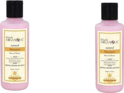 

Khadi Organique KhadiOrganique Rose and honey Moisturizer -Pack of 2(420 ml)