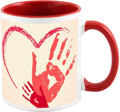 

AllUPrints All You Need Is Love Red Ceramic Mug(325 ml)