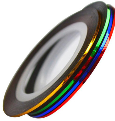 

STZ 4 Pieces of Nail Art Adhesive Tapes - Randon(Multicolor)