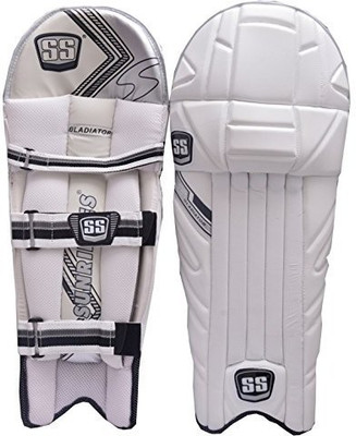 

SS Gladiator Batting pads Men's (39 - 43 cm) Batting Pad(White, ambidextrous)