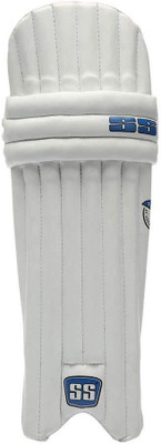 

SS Academy Batting pads Youth (36 - 38 cm) Batting Pad(White, ambidextrous)