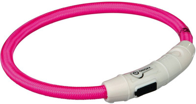 Trixie Plain Dog Collar Charm(Pink, Round)