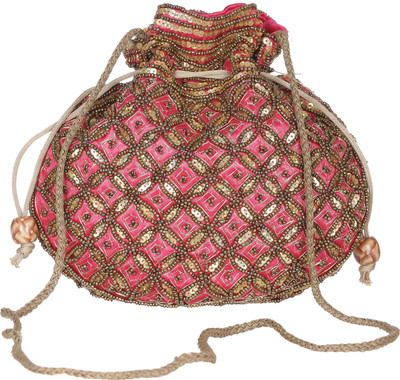 

GiftingTree Rajasthani Pouch Potli Pink Potli(Multicolor)
