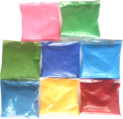 COLORFULL Pack of 8 Rangoli Powder(Multicolor)