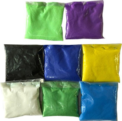 COLORFULL Pack of 8 Rangoli Powder(Multicolor)