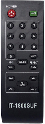 

VINSTAR It-1800suf home theater remote compatible with Intex home theater Remote Controller(Black)