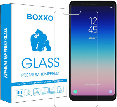 Boxxo Edge To Edge Tempered Glass for Samsung Galaxy A8 Star(Pack of 1)