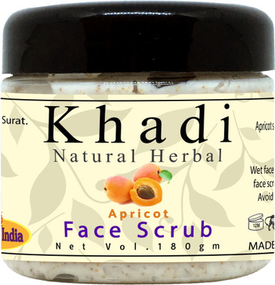 Khadi Natural Herbal Tan Removal Apricot Face Scrub for All Skin Type Scrub(150 g)