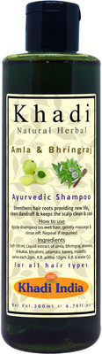 

KHADI NATURAL HERBAL Amla & Bringraj Shampoo 200 ml - Paraben Free Organic Shampoo(200 ml)