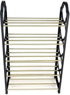 Ebee Metal Shoe Stand(Black, 5 Shelves)