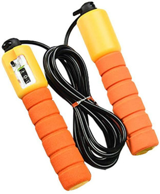 

QUINERGYS Aerobic Exercise Electronic Counting Jump Skipping Rope Freestyle Skipping Rope(Orange, Length: 320 cm), Multicolor-93