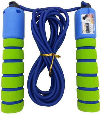 

QUINERGYS Anti-slip Foam Jump Rope Skipping Rope with Counter Freestyle Skipping Rope(Yellow, Length: 320 cm), Multicolor-15