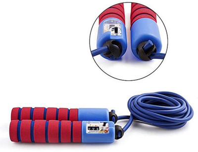 

QUINERGYS Automatic Jump Counter Adjustable Skipping Rope Speed Skipping Rope(Red, Length: 320 cm), Multicolor-74