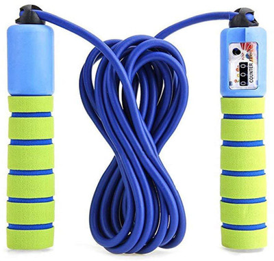 

QUINERGYS Skipping Rope Speed Rope with Counter Speed Skipping Rope(Green, Length: 320 cm), Multicolor-80