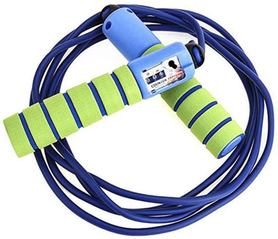 

QUINERGYS Automatic Jump Counter Adjustable Skipping Rope Speed Skipping Rope(Green, Length: 320 cm), Multicolor-82