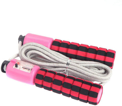 

QUINERGYS Nonslip Handle Counter Skipping Jumping Rope 2.5M Speed Skipping Rope(Red, Black, Length: 320 cm), Multicolor-84