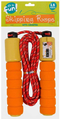 

QUINERGYS Professional Jump Electronic Skipping Rope Counter Exercise Speed Skipping Rope(Orange, Length: 320 cm), Multicolor-88