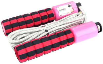 

QUINERGYS Professional Jump Electronic Skipping Rope Counter Exercise Speed Skipping Rope(Black, Length: 320 cm), Multicolor-86