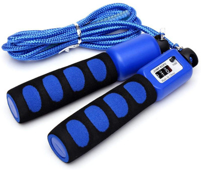 

QUINERGYS Skipping Rope Automatic Jump Counter Adjustable Skipping Rope Freestyle Skipping Rope(Blue, Length: 320 cm), Multicolor-101