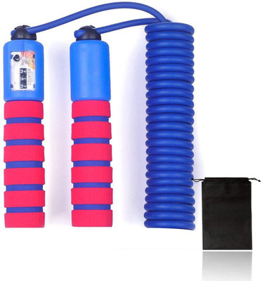

QUINERGYS Skipping Speed Ropes with Counter For Fitness & Exercise Speed Skipping Rope(Blue, Red, Length: 320 cm), Multicolor-40