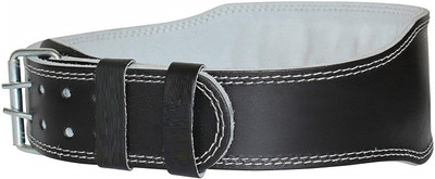 

QUINERGYS ™ Weight Lifting Belt Back Support Power Gym Training Crossfit 6'' Back & Abdomen Support (, Multicolor-12, Black
