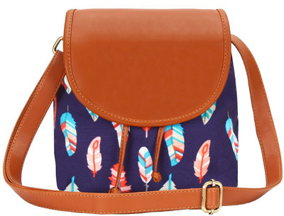 

Lychee Bags Women Casual Multicolor Canvas Sling Bag