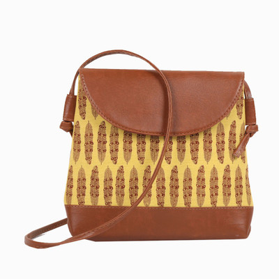 

MAAND Women Casual Multicolor Leatherette, PU, Cotton Sling Bag
